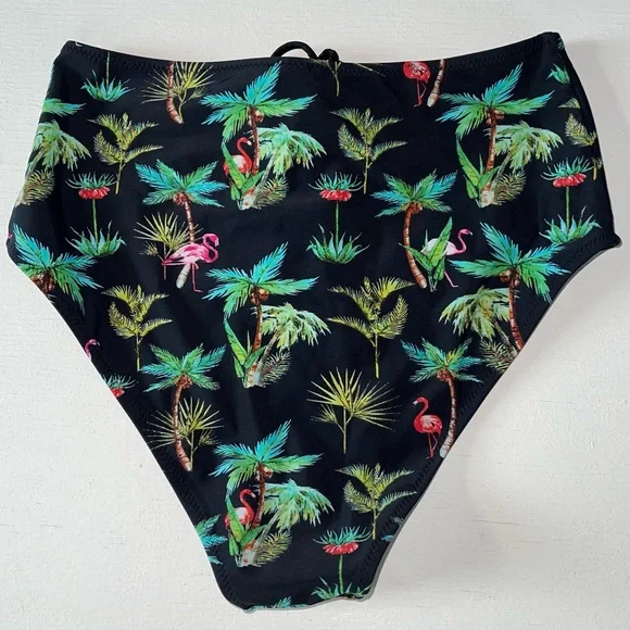 CUPSHE 2-Piece Swimsuit with flamingos M - Picture 5 of 5